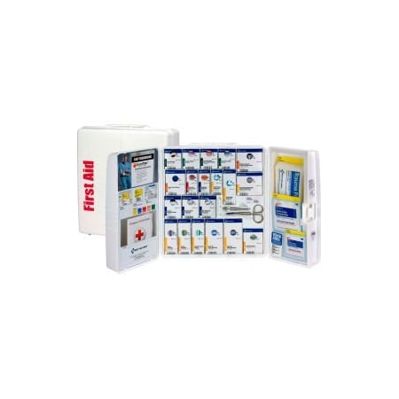 Acme United First Aid Only 1000-FAE-0103 Plastic SmartCompliance First Aid Cabinet With Medications, 50 Person 1000-FAE-0103